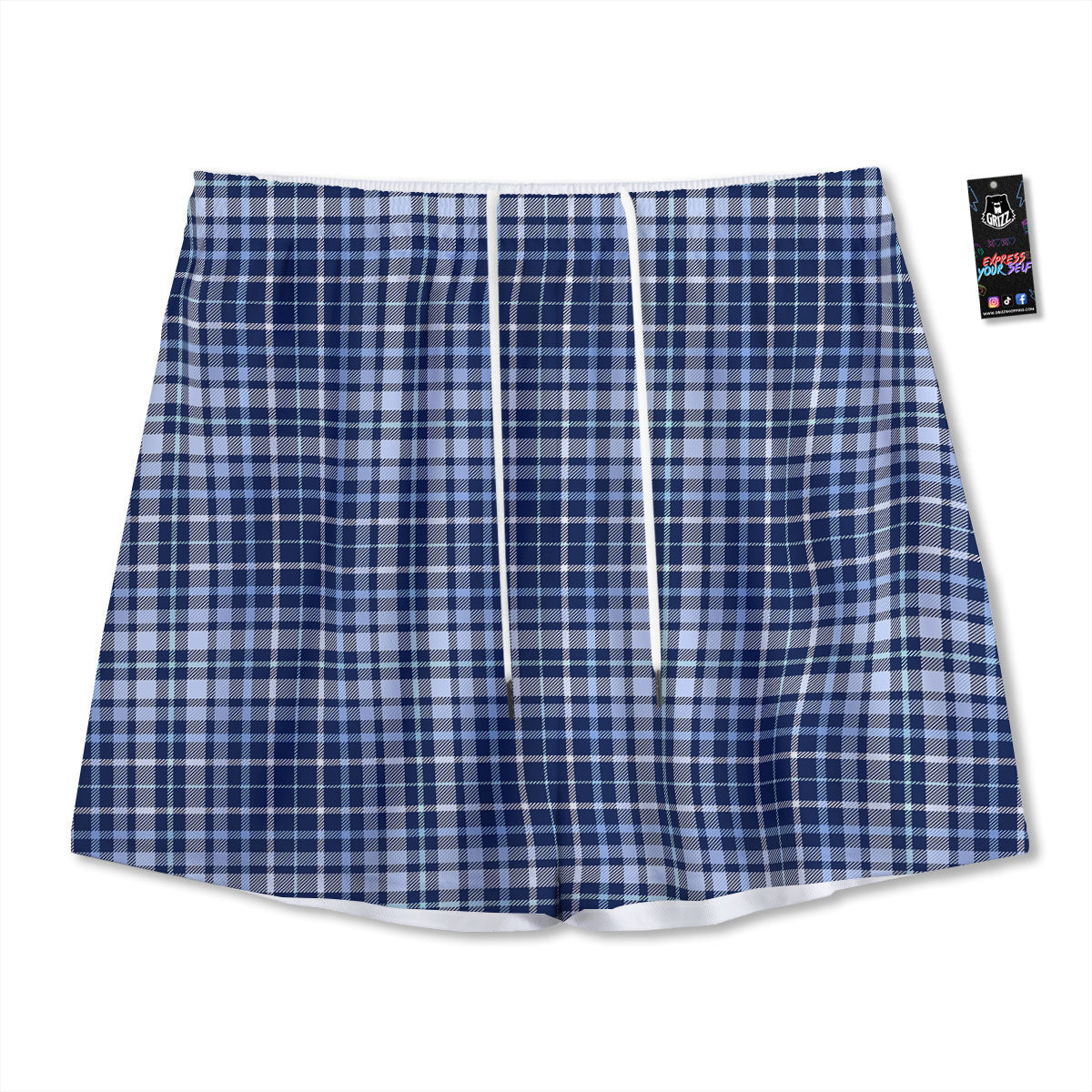 Buffalo Check Halloween Print Pattern Mesh Shorts