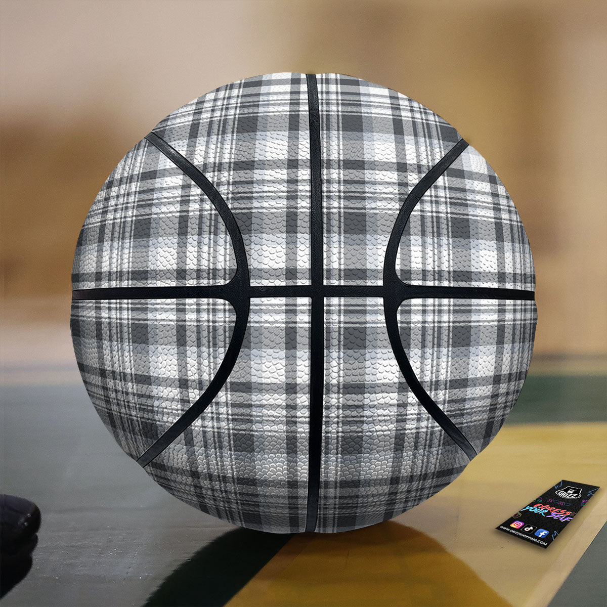 Bohemian Mandala Waves Print Pattern Basketball