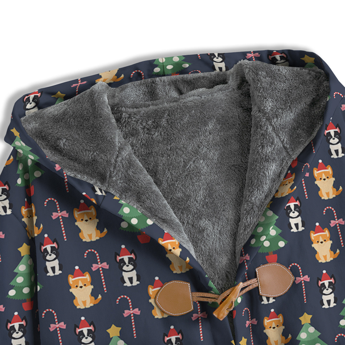 Boston Terrier And Corgi Christmas Print Men's Windbreaker Jacket-grizzshop