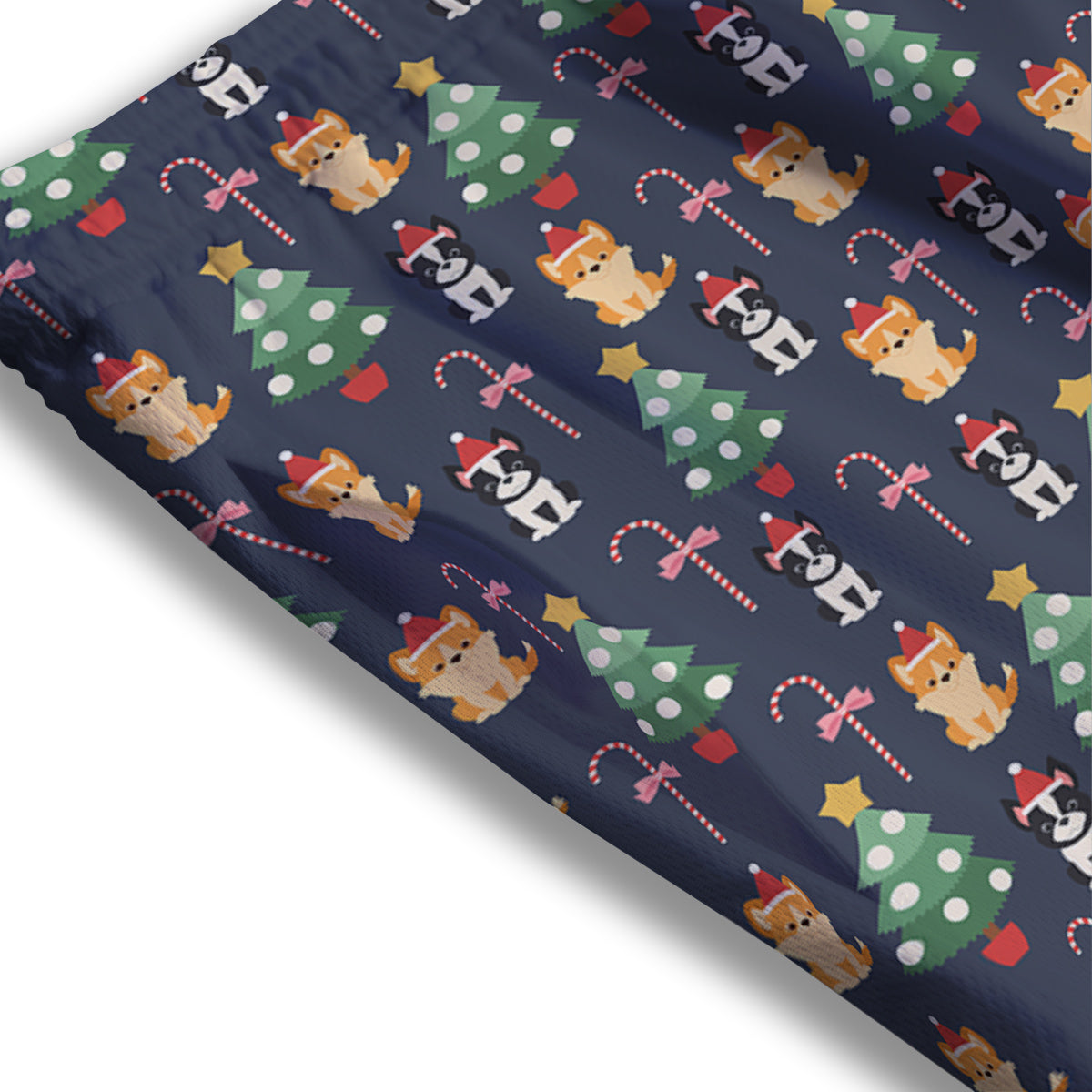 Buffalo Check White And Green Print Mesh Shorts