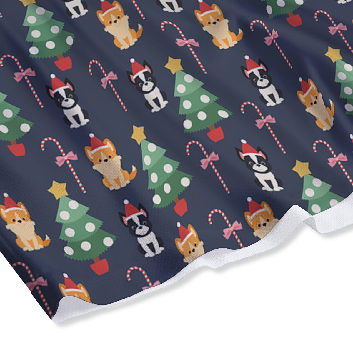 Buffalo Check White And Green Print Mesh Shorts