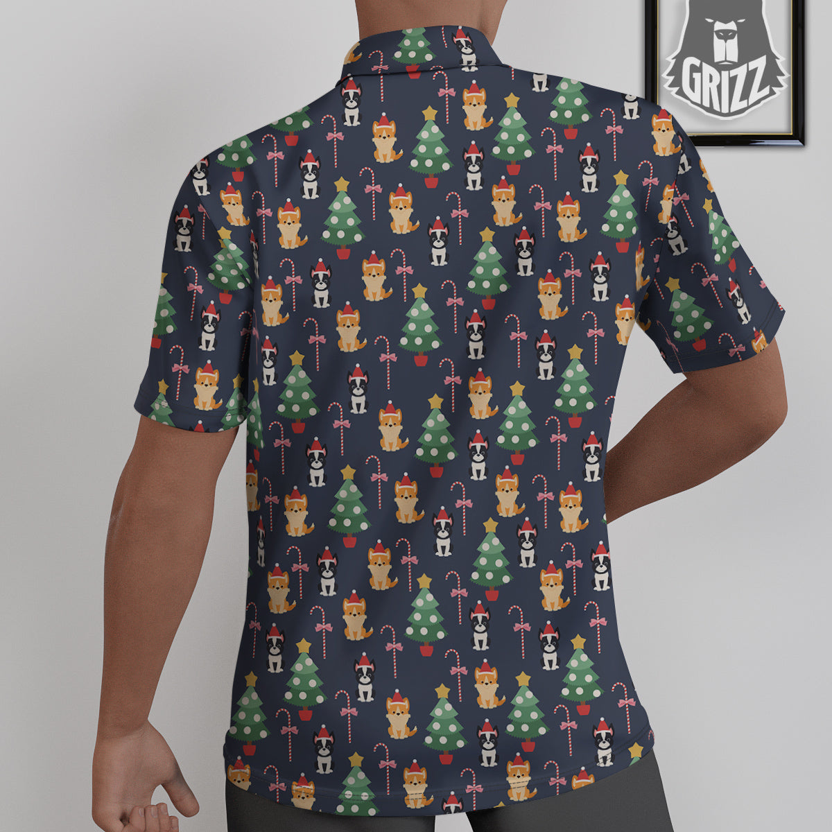 Boston Terrier And Corgi Christmas Print Untucked Shirts-grizzshop
