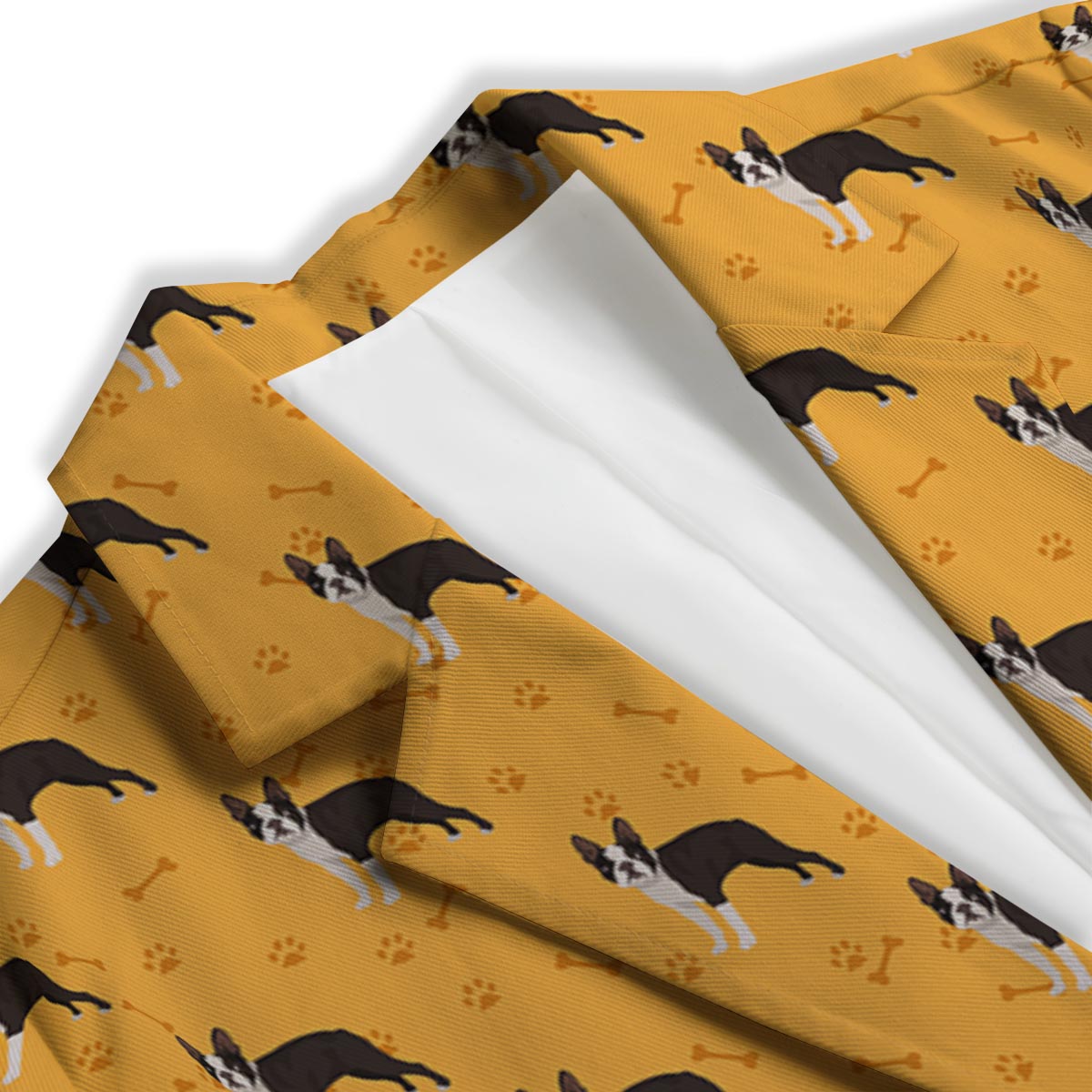 Boston Terrier Cartoon Print Pattern Women's Blazer-grizzshop