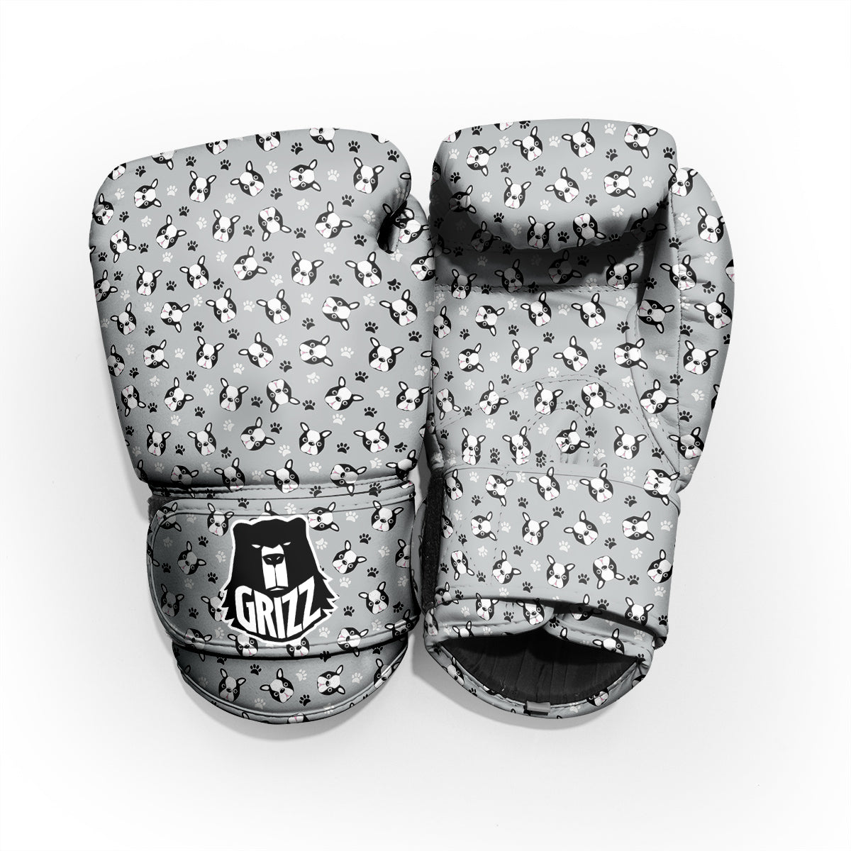 Boston Terrier Faces Cute Print Pro Boxing Glove