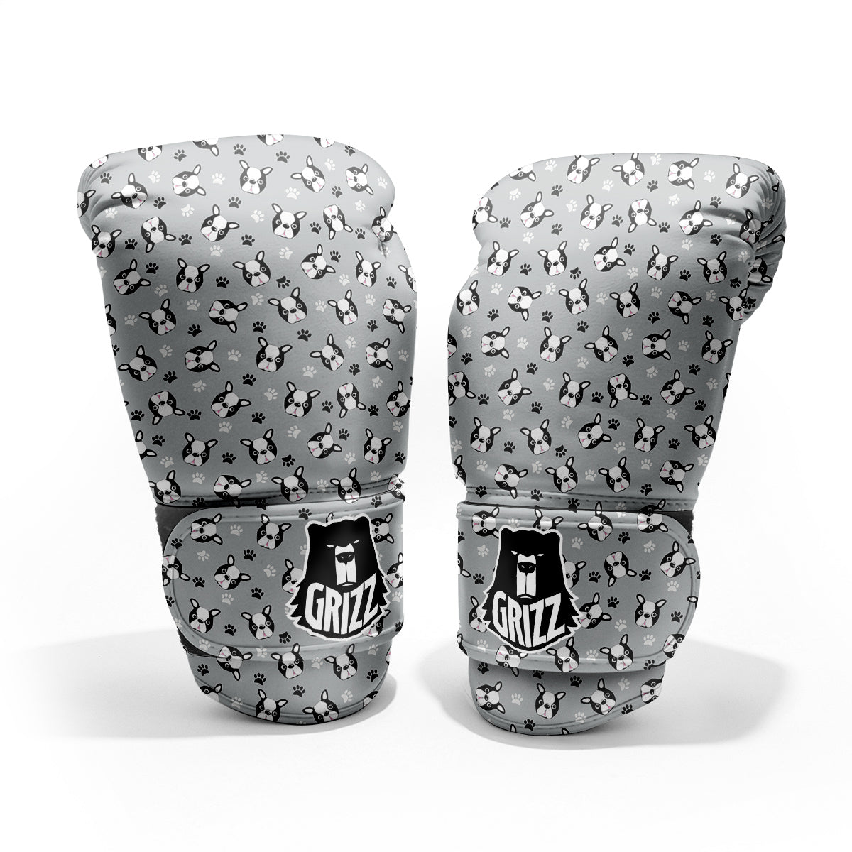 Boston Terrier Faces Cute Print Pro Boxing Glove