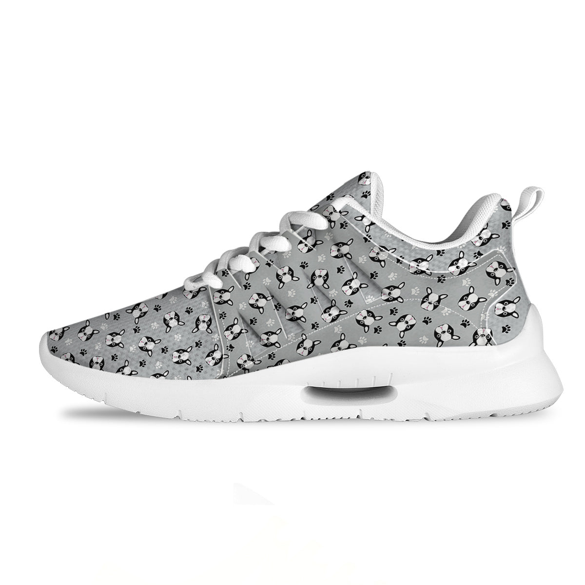 Boston Terrier Faces Cute Print Tennis Shoes-grizzshop