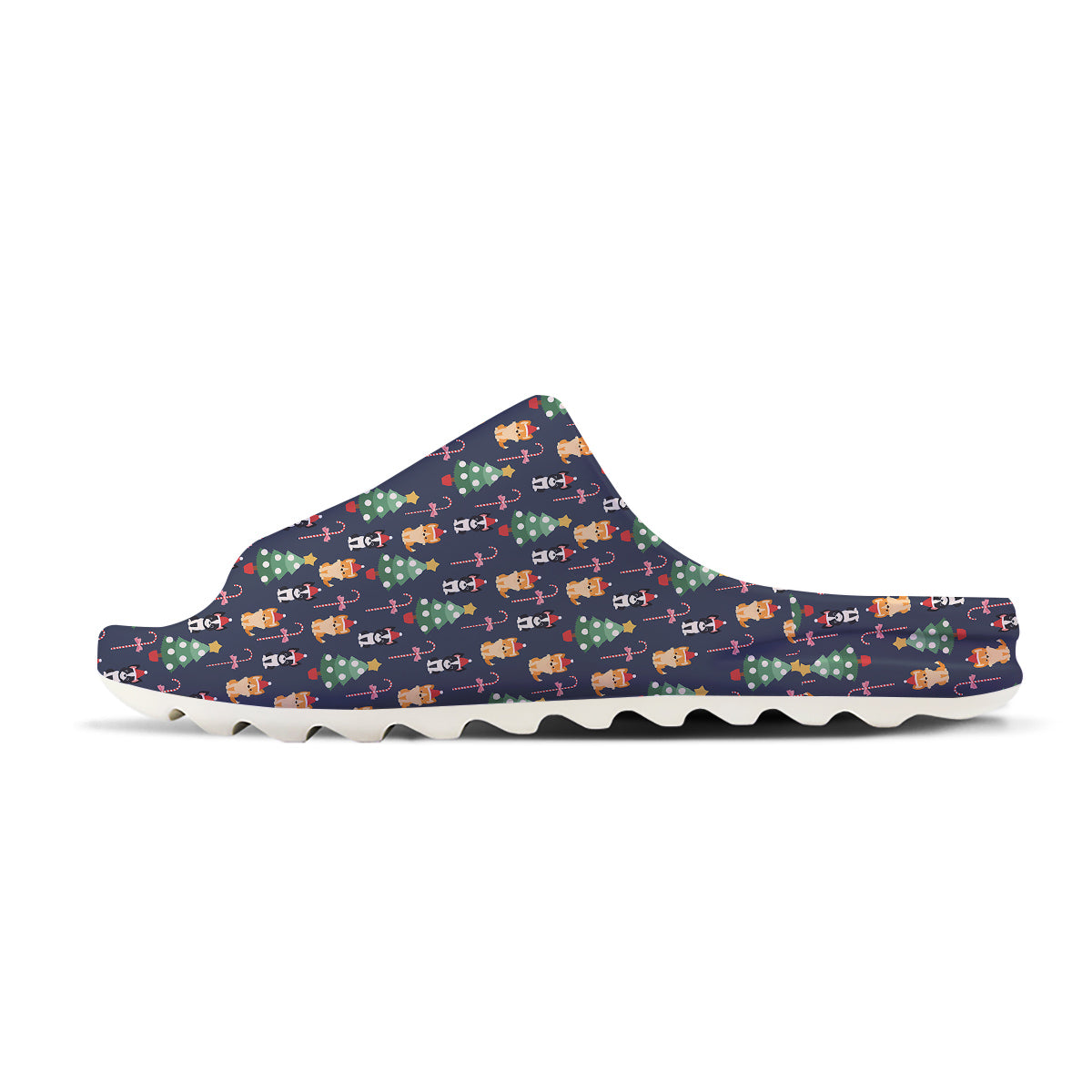 Boston Terrier And Corgi Christmas Print Sandals-grizzshop