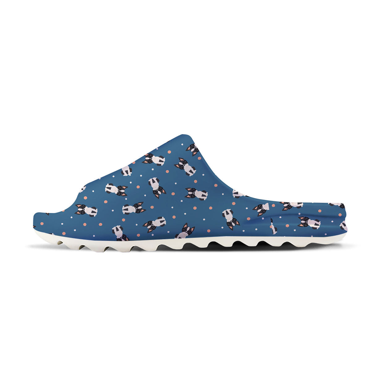 Boston Terrier Wearing Glasses Print Sandals-grizzshop