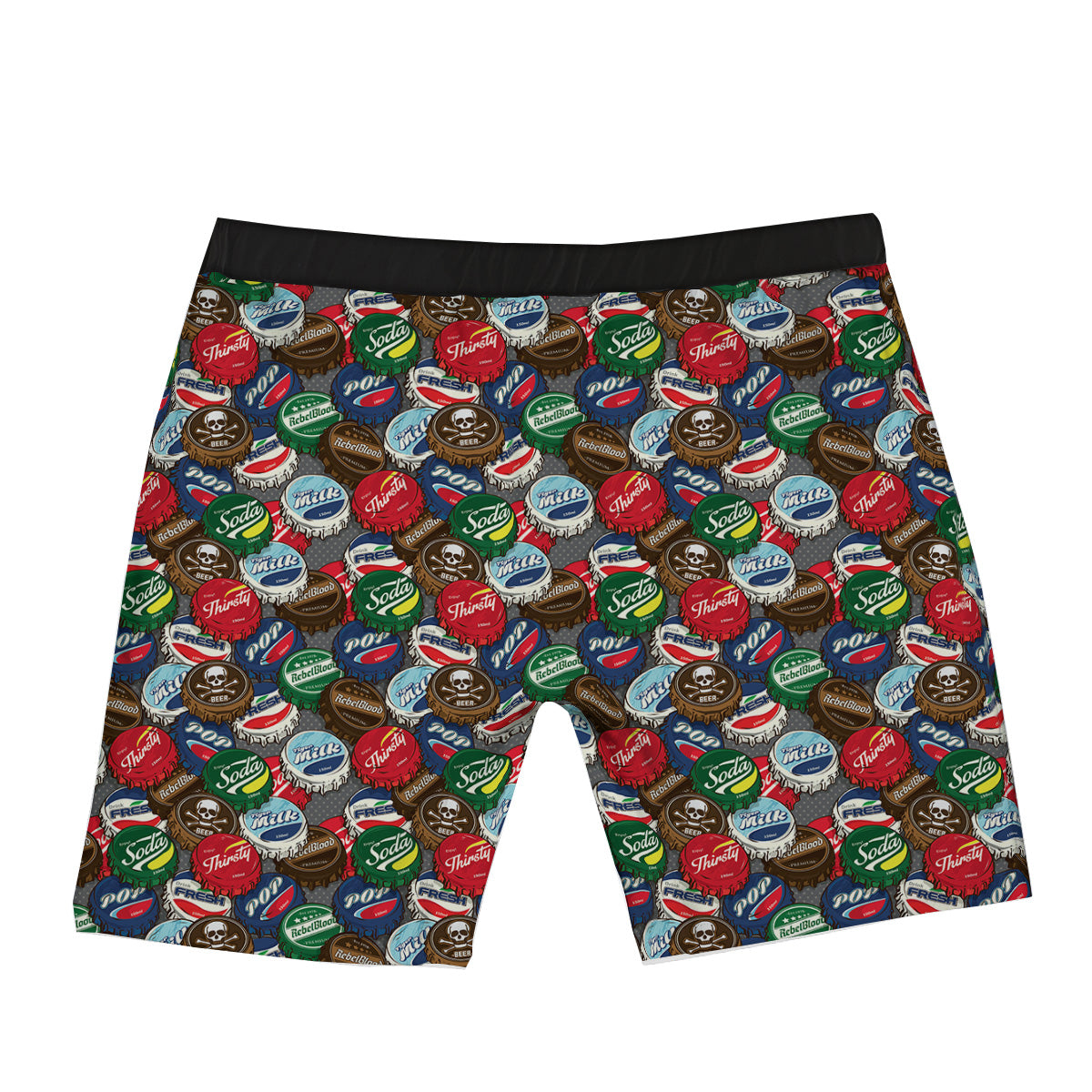 Bottle Caps Print Pattern Boxer Briefs-grizzshop