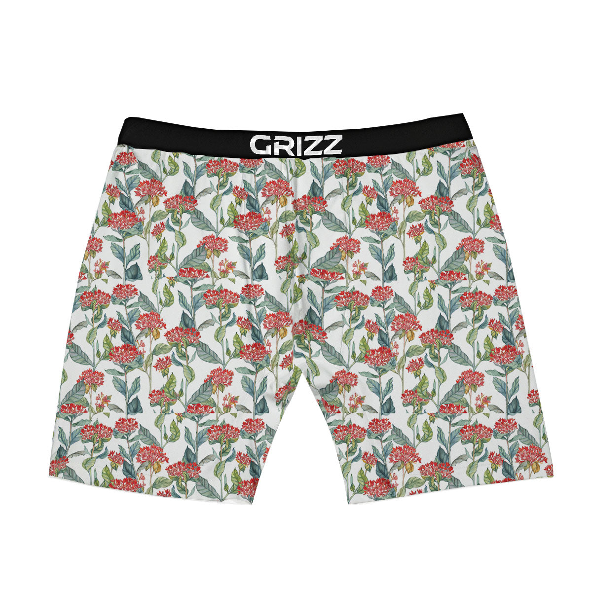 Bouvardia Print Pattern Boxer Briefs-grizzshop