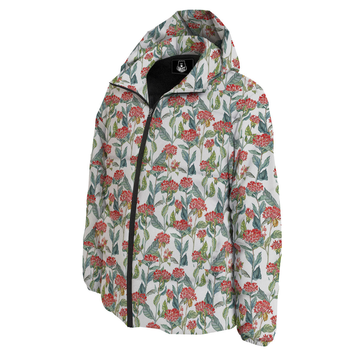 Bouvardia Print Pattern Down Jacket-grizzshop