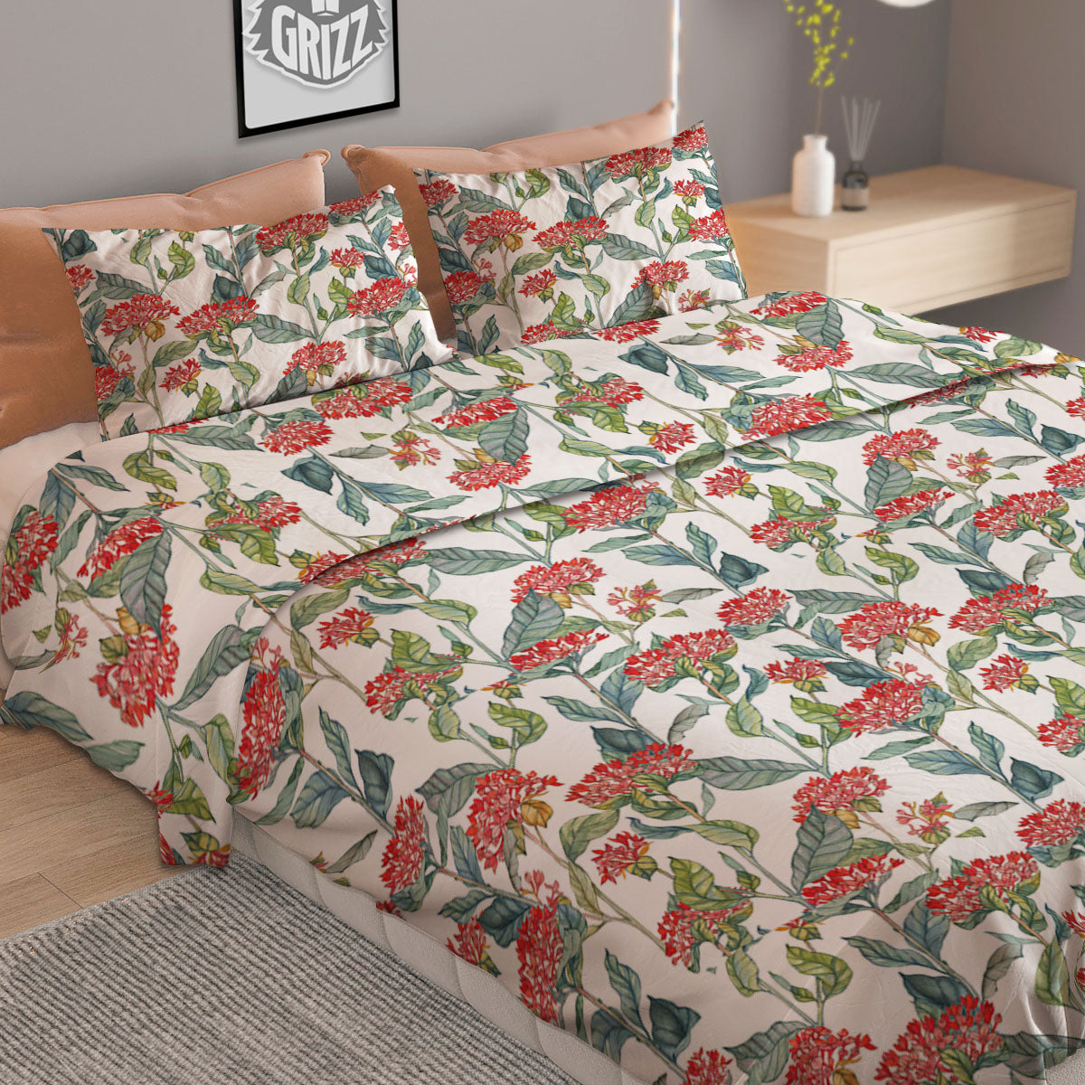 Buffalo Plaid Halloween Print Duvet Cover Bedding Set