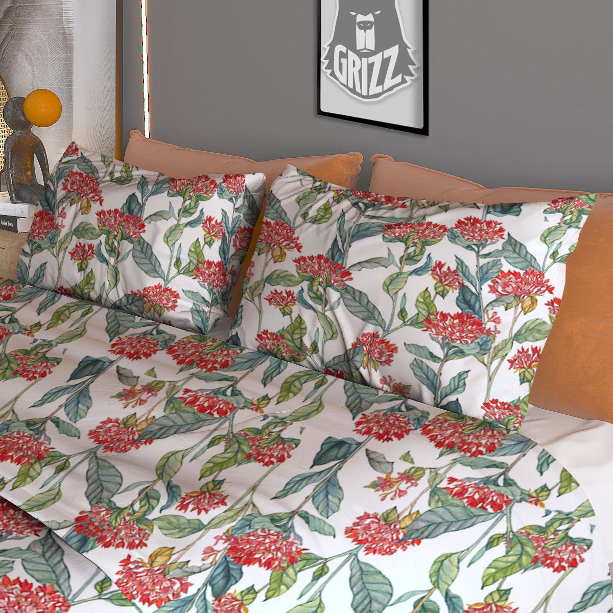 Buffalo Plaid Halloween Print Duvet Cover Bedding Set