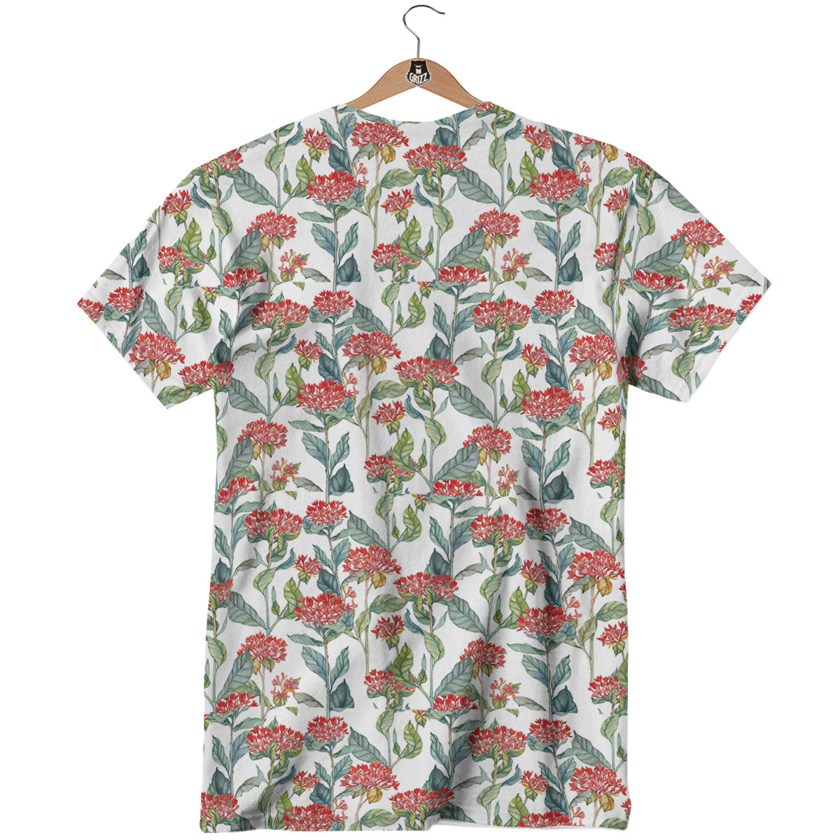 Bouvardia Print Pattern T-Shirt-grizzshop