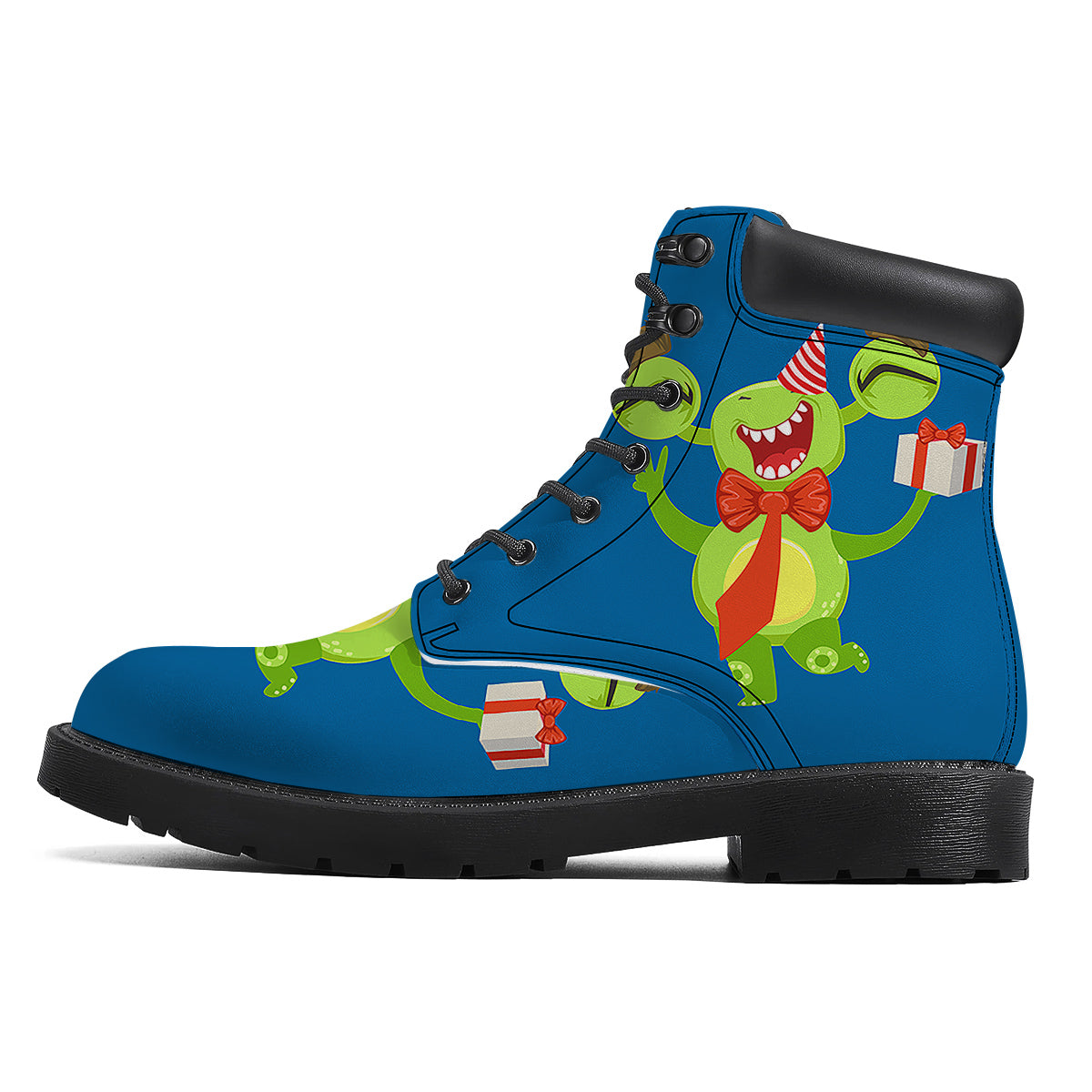 Bow Tie With Cute Alien Print Boots-grizzshop