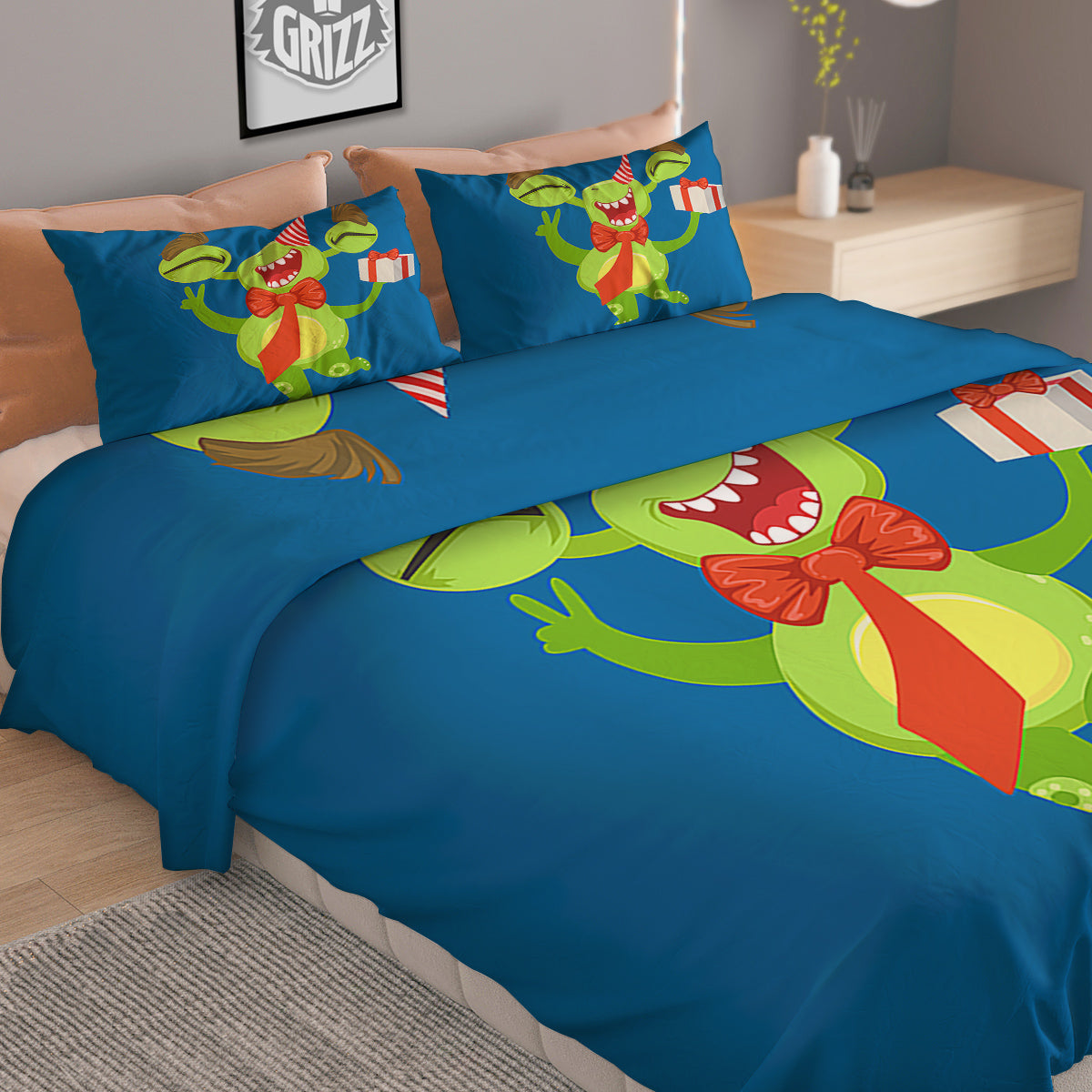 Buffalo Plaid Halloween Print Pattern Duvet Cover Bedding Set