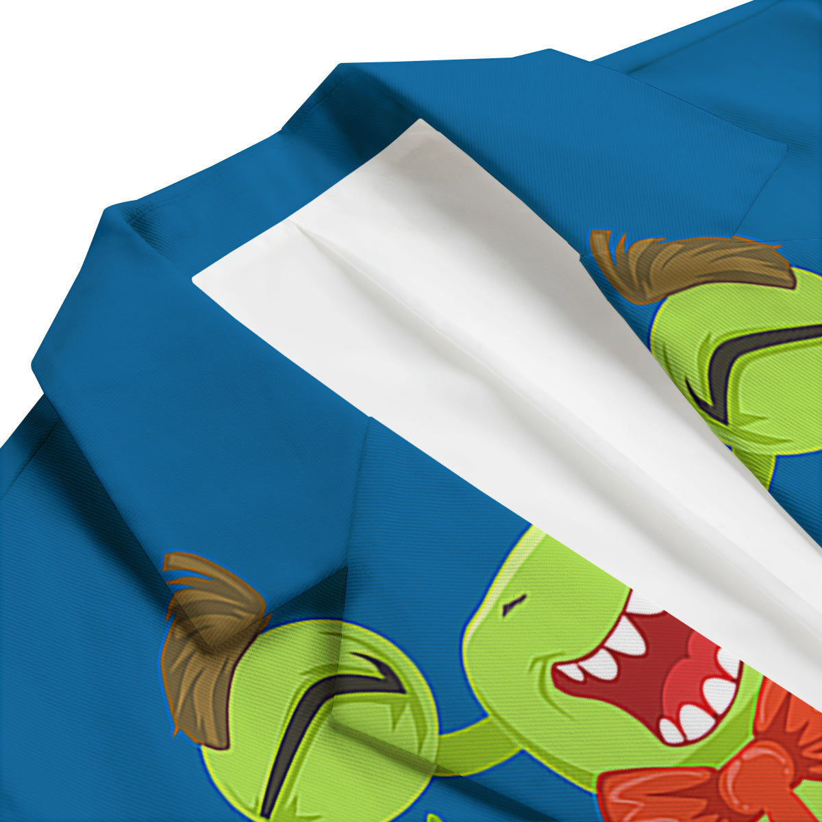 Bow Tie With Cute Alien Print Men's Blazer-grizzshop