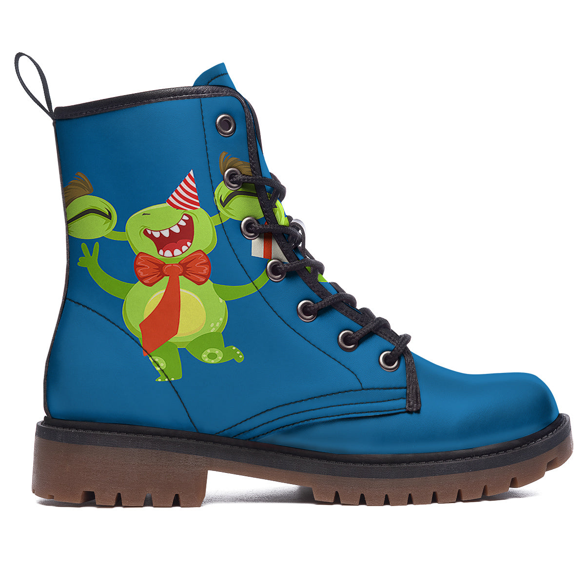 Bow Tie With Cute Alien Print Work Boots-grizzshop