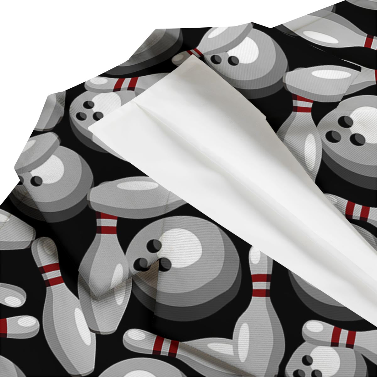 Bowling Black Men's Blazer-grizzshop