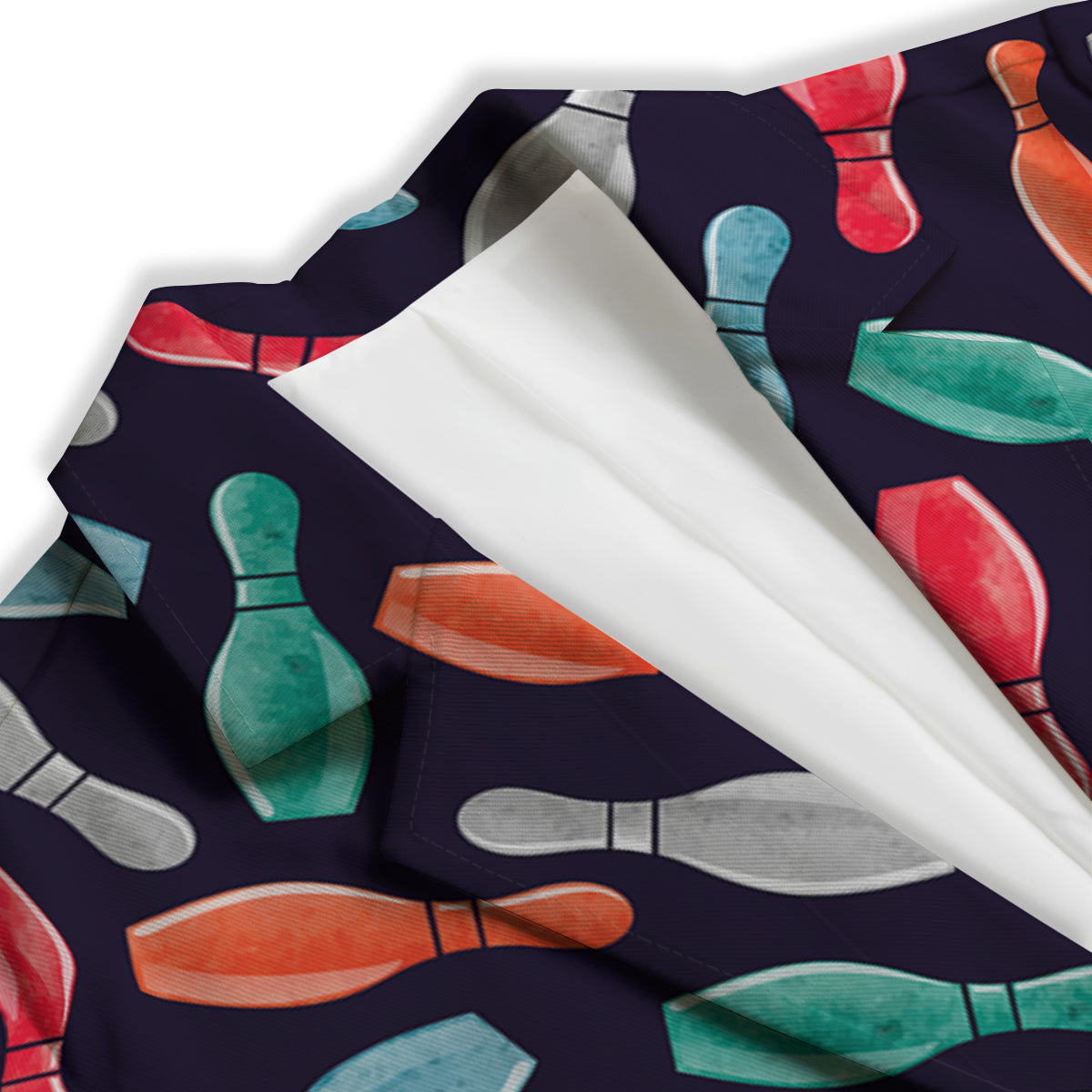 Bowling Pins Watercolor Print Pattern Women's Blazer-grizzshop