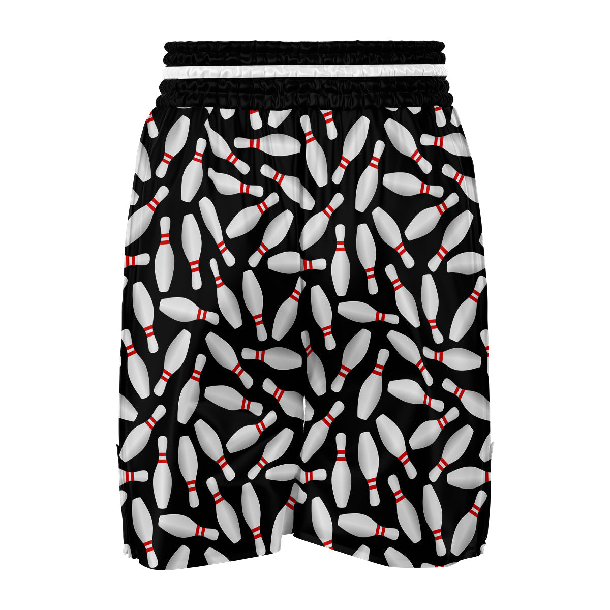 Bowling Print Pattern Boxing Shorts-grizzshop