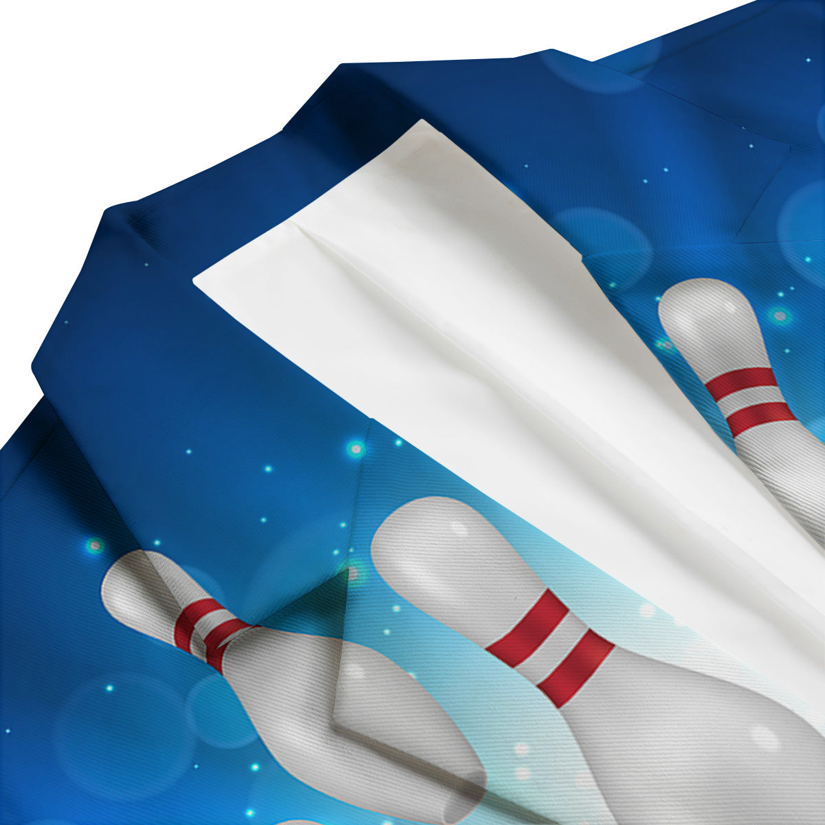 Bowling Strike Print Men's Blazer-grizzshop