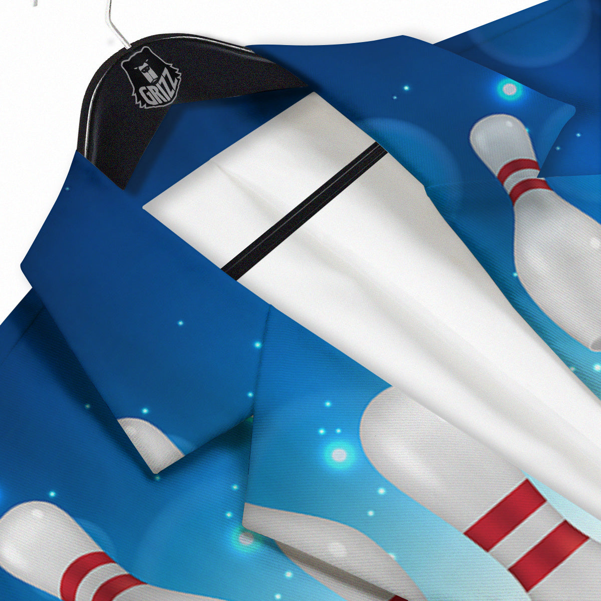 Bowling Strike Print Men's Sport Coat-grizzshop