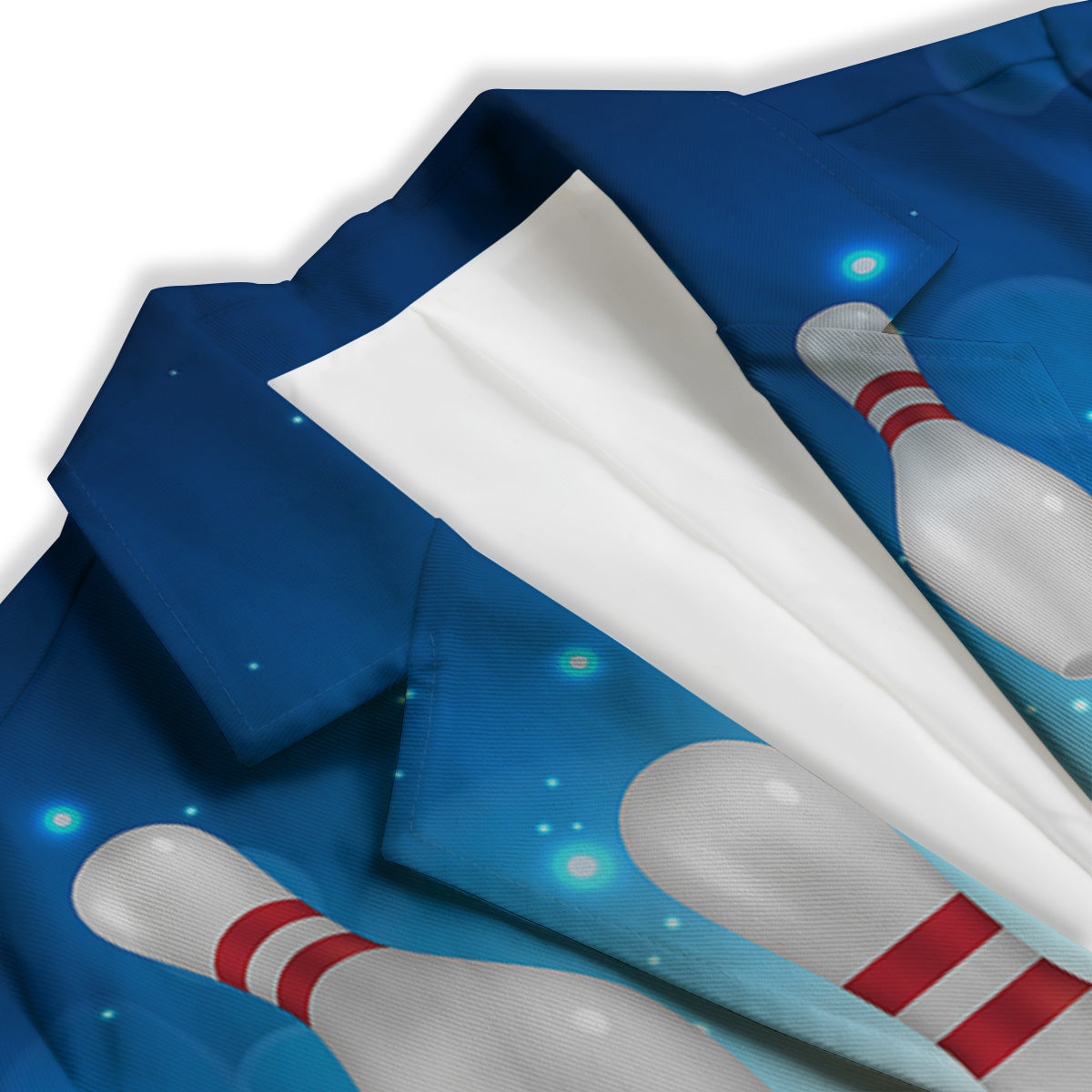 Bowling Strike Print Women's Blazer-grizzshop