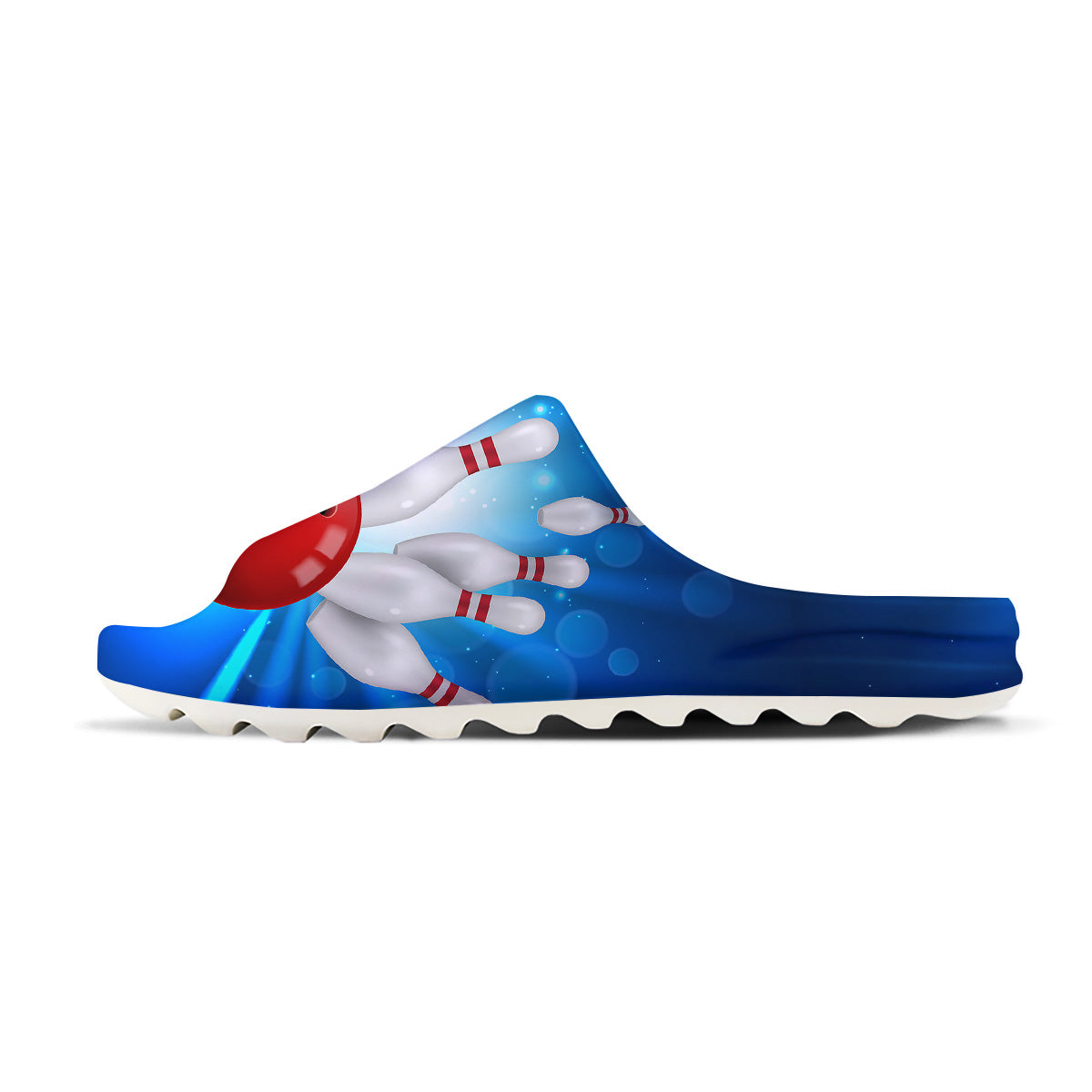 Bowling Strike Print Sandals-grizzshop