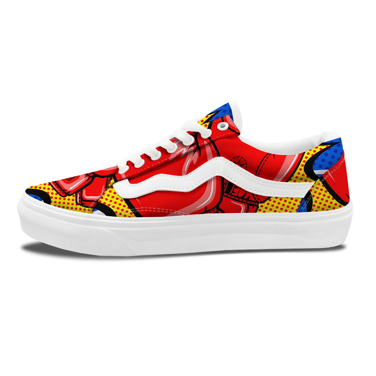 Boxing Gloves Pop Art Print Skate Shoes-grizzshop