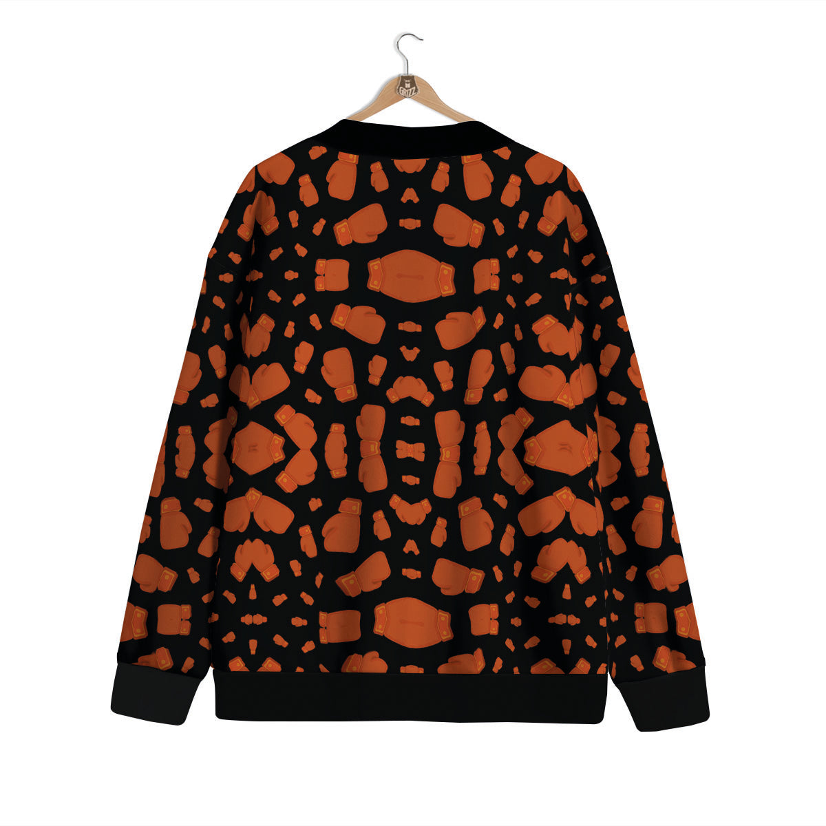 Boxing Gloves Print Pattern Cardigan-grizzshop