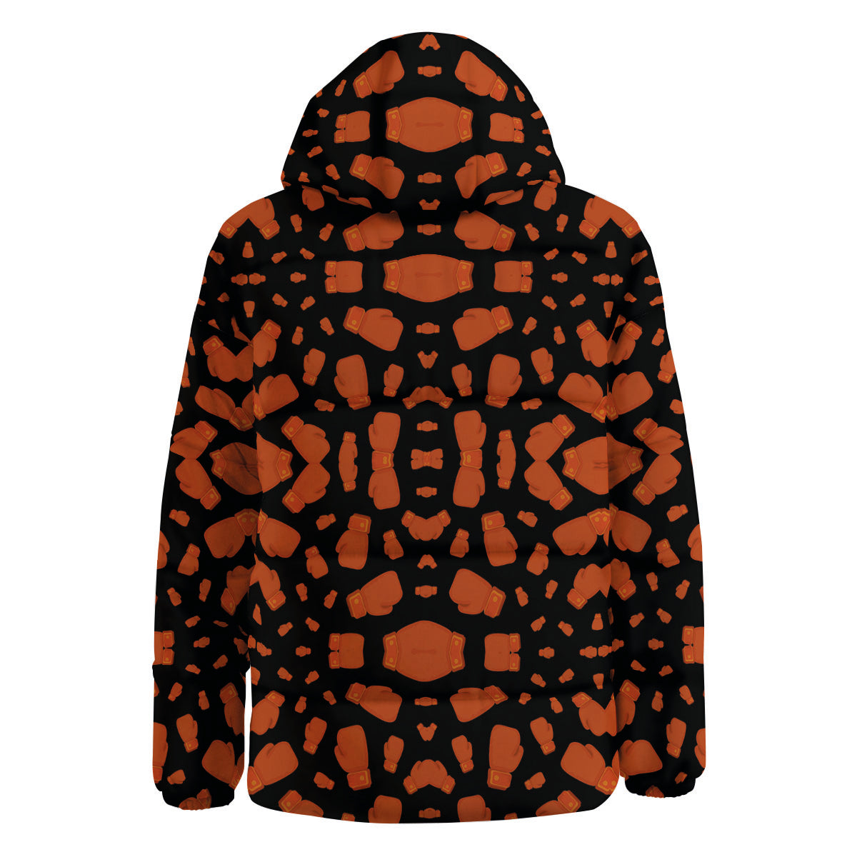 Boxing Gloves Print Pattern Down Jacket-grizzshop