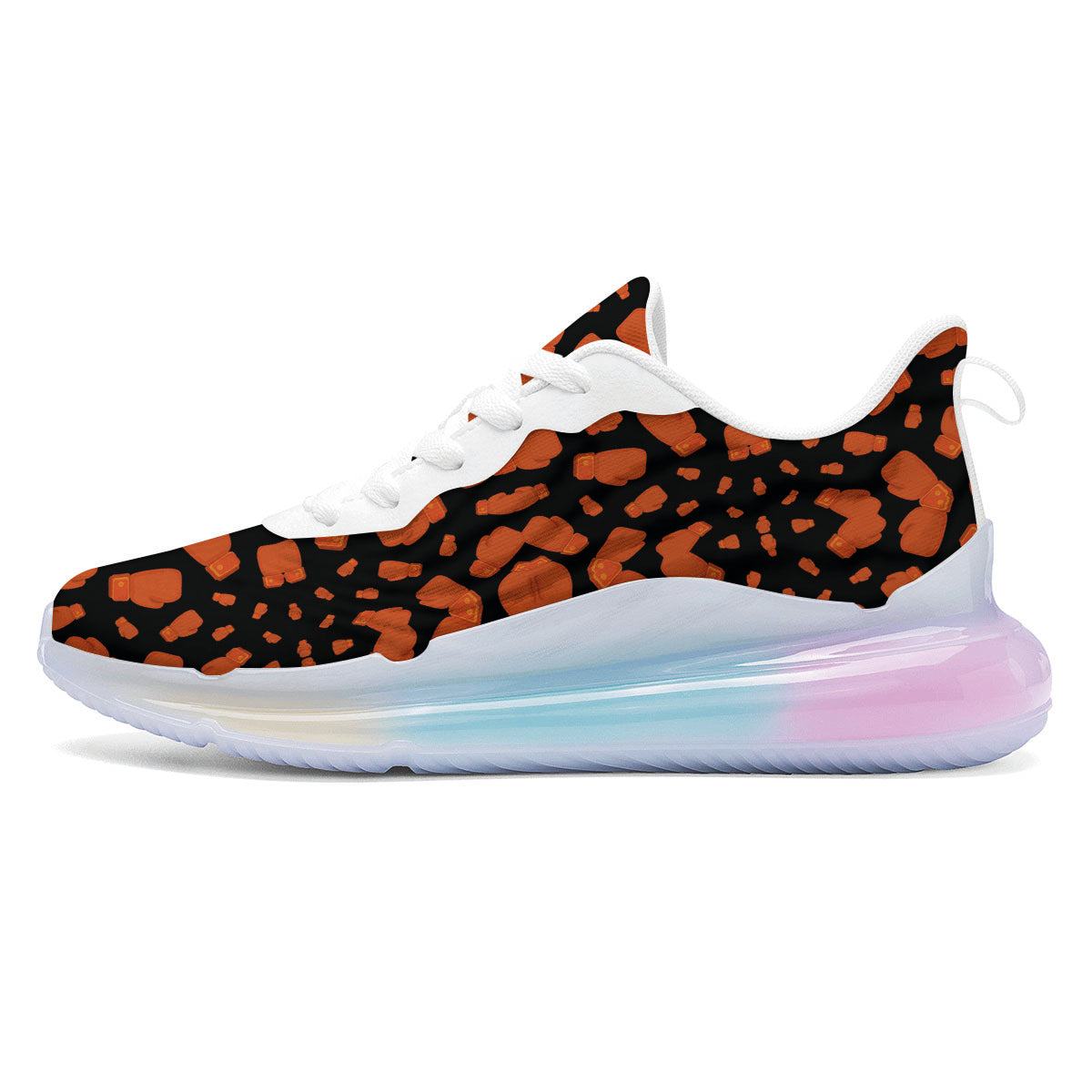 Boxing Gloves Print Pattern Running Sneakers-grizzshop