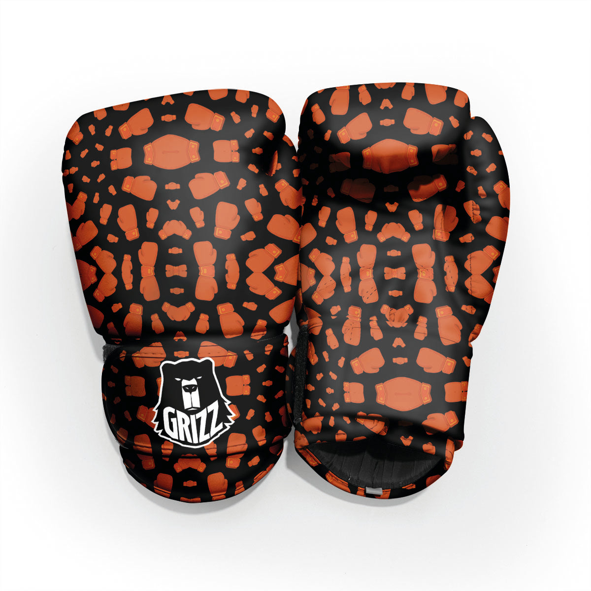 Boxing Gloves Print Pattern Sparring Gloves-grizzshop