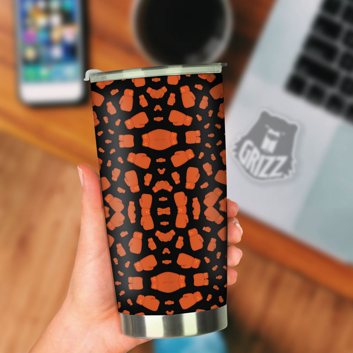 Boxing Gloves Print Pattern Tumbler-grizzshop