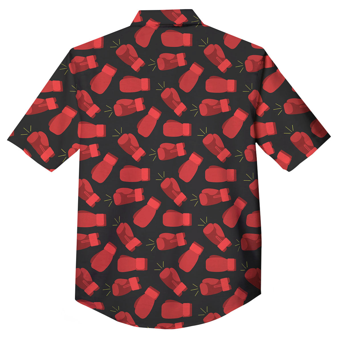 Boxing Gloves Red Print Pattern Button Up Shirt-grizzshop
