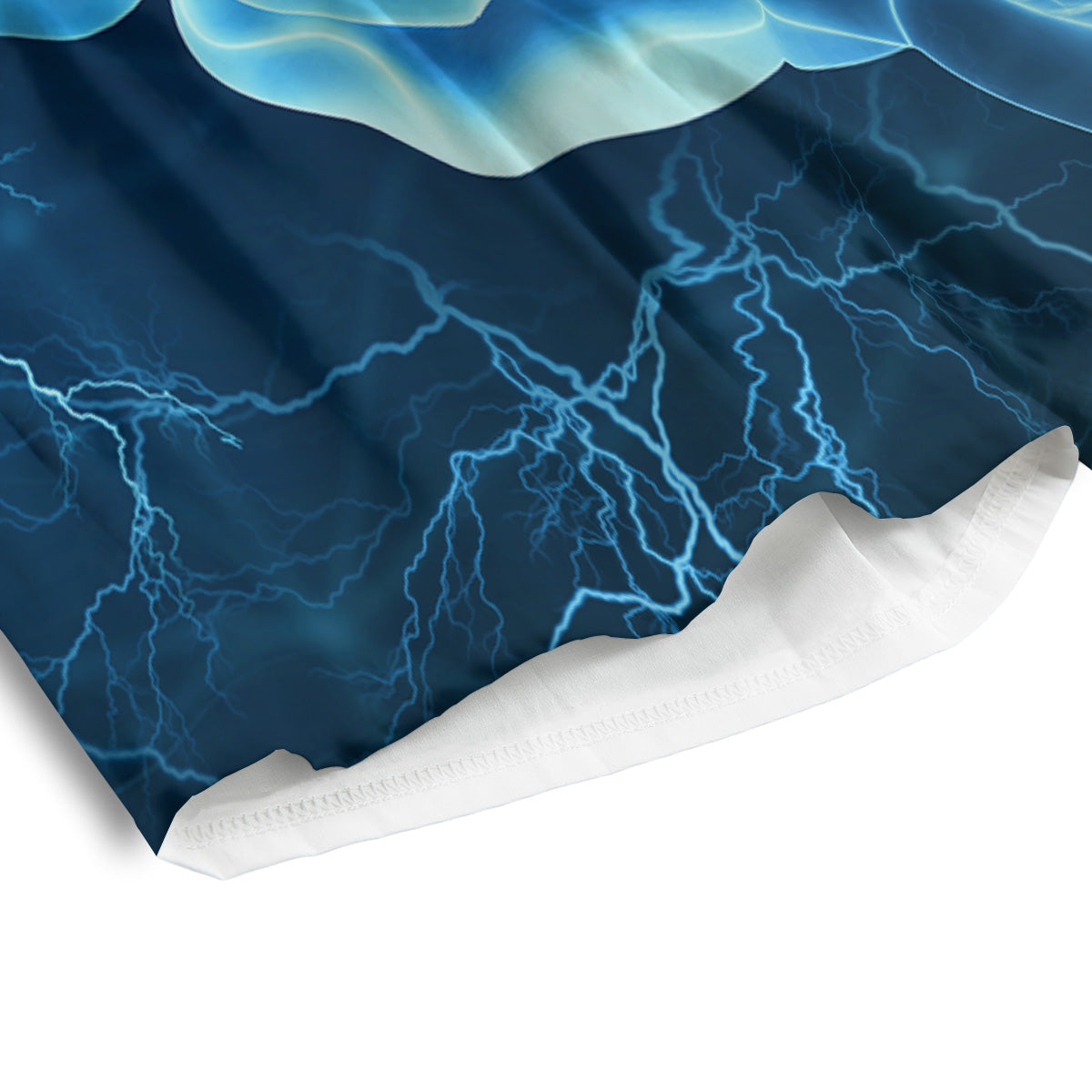 Brain Activity Blue Electrical Print Men's Athletic Shorts