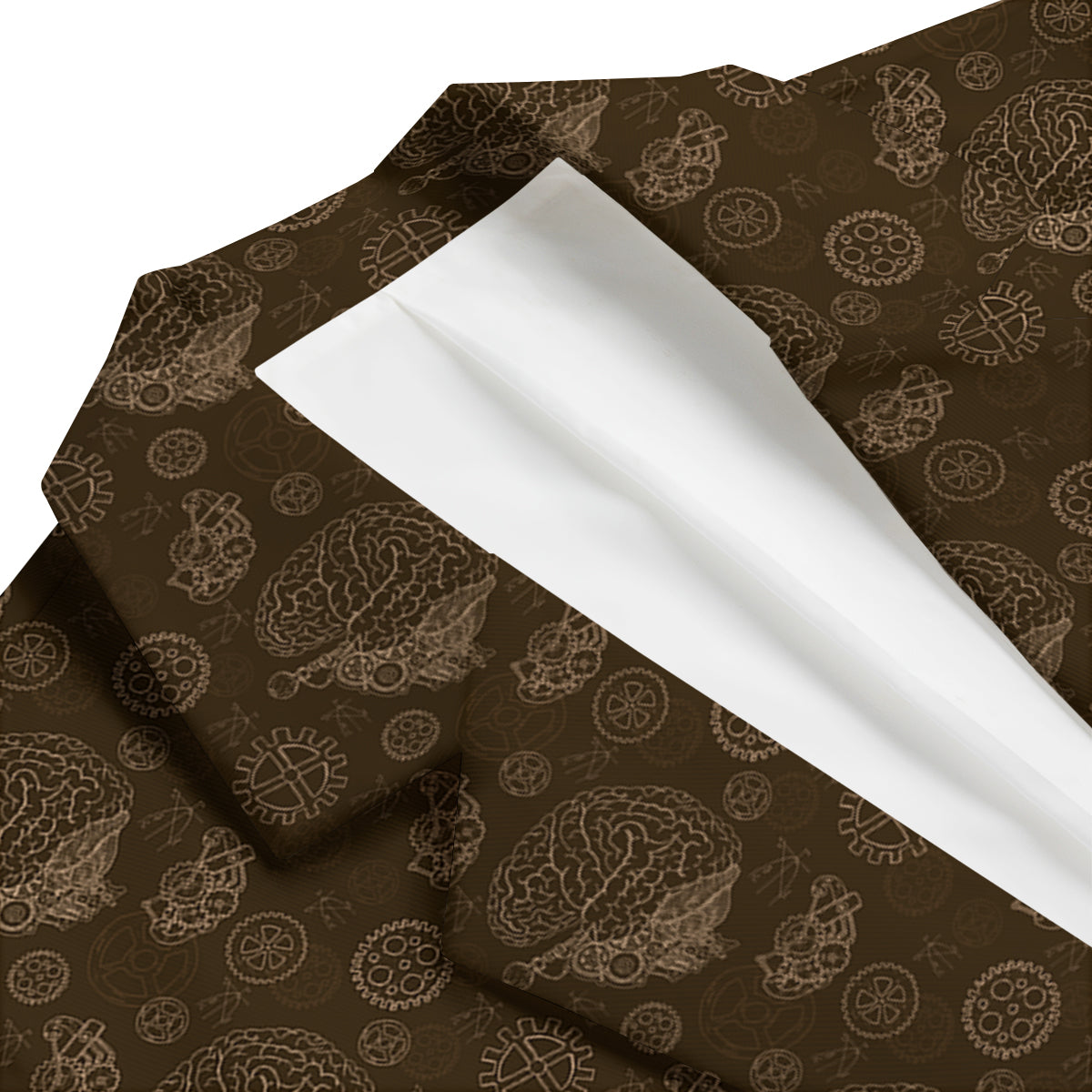 Brain Thinking Pattern Print Men's Blazer-grizzshop