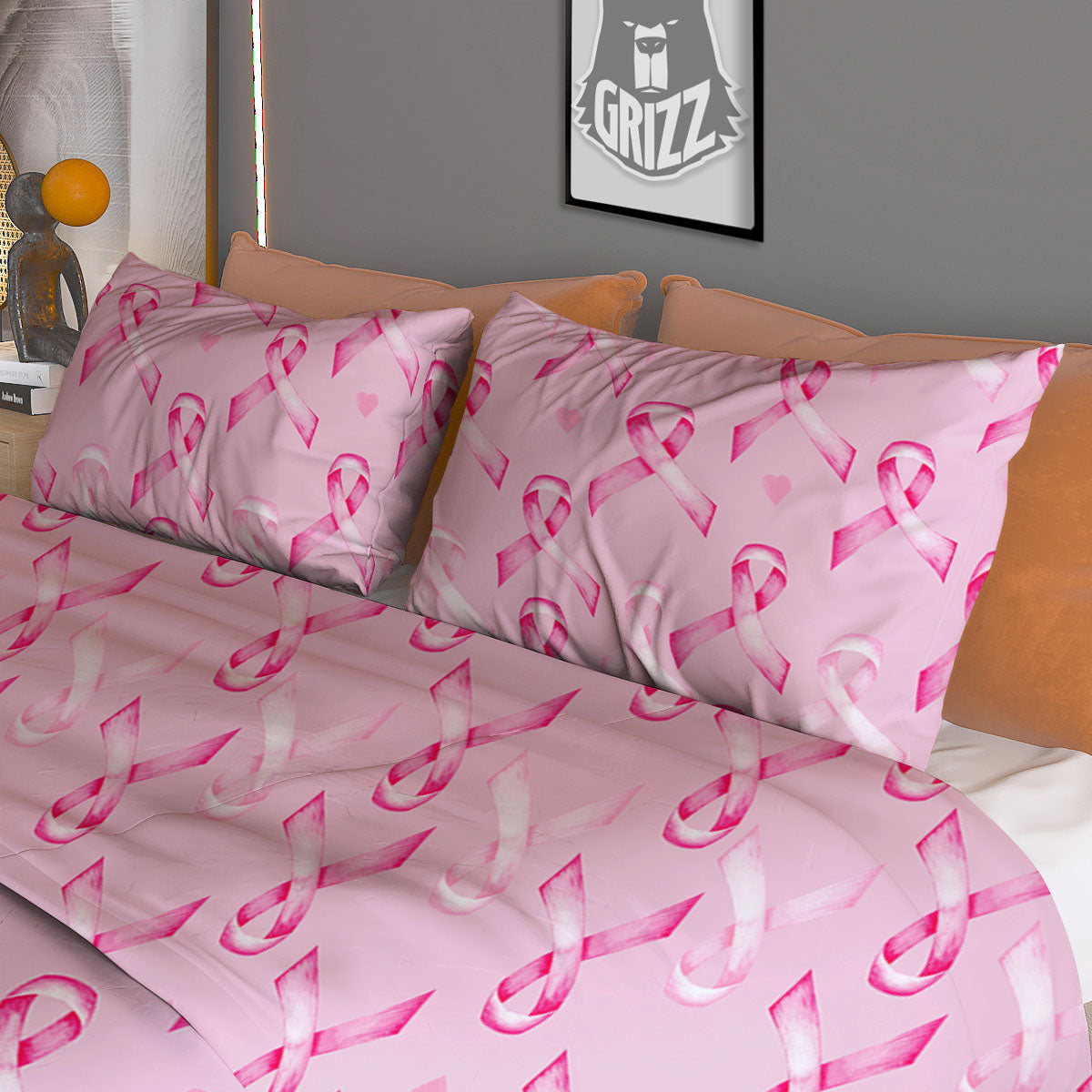 Bulldog Geometric English Print Duvet Cover Bedding Set