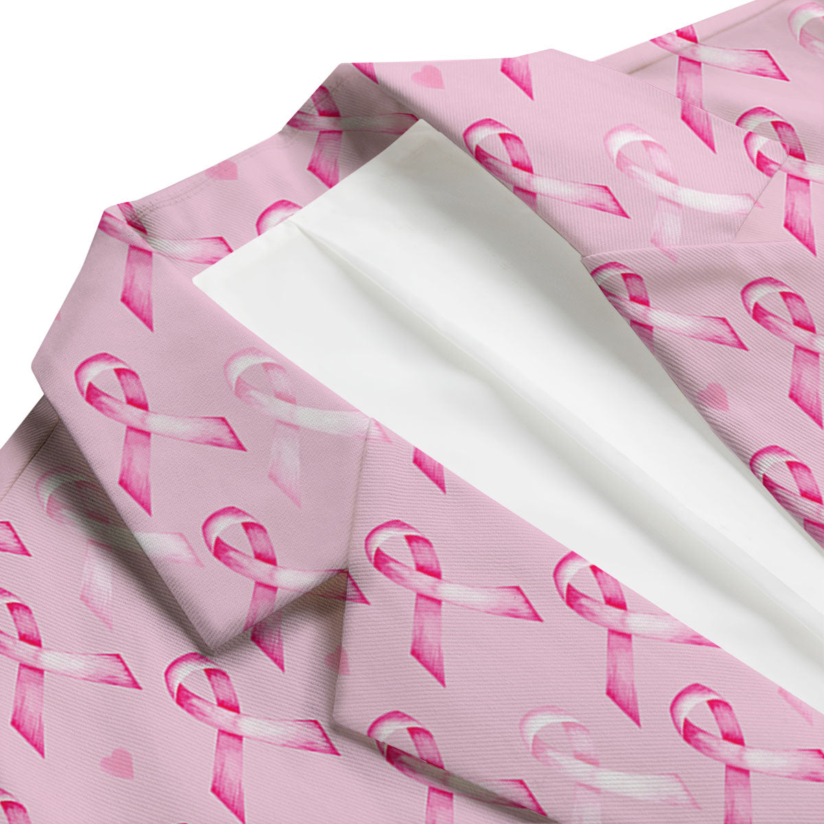 Breast Cancer Awareness Print Pattern Men's Blazer-grizzshop