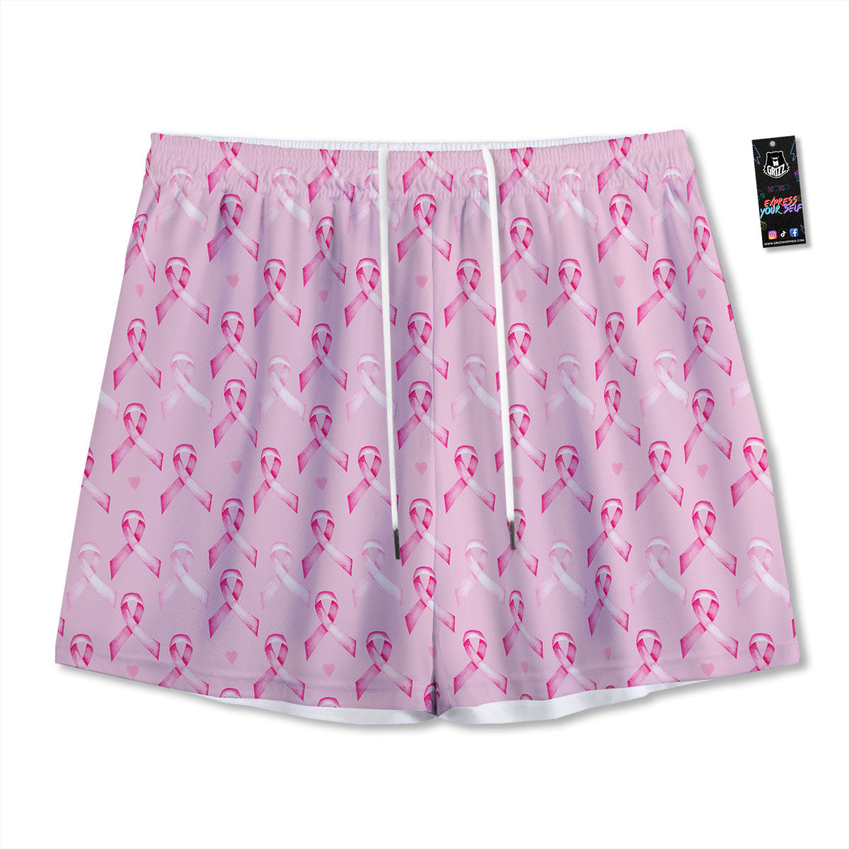 Bulldog Geometric English Print Mesh Shorts