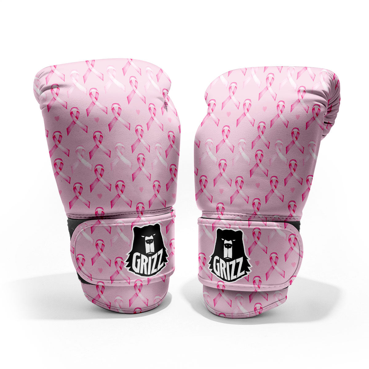 Breast Cancer Awareness Print Pattern Pro Boxing Glove