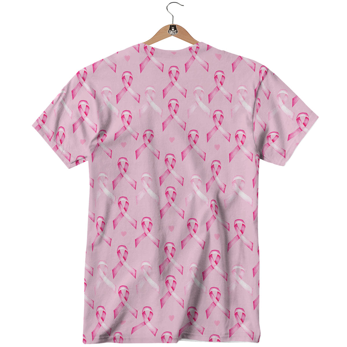 Breast Cancer Awareness Print Pattern T-Shirt-grizzshop