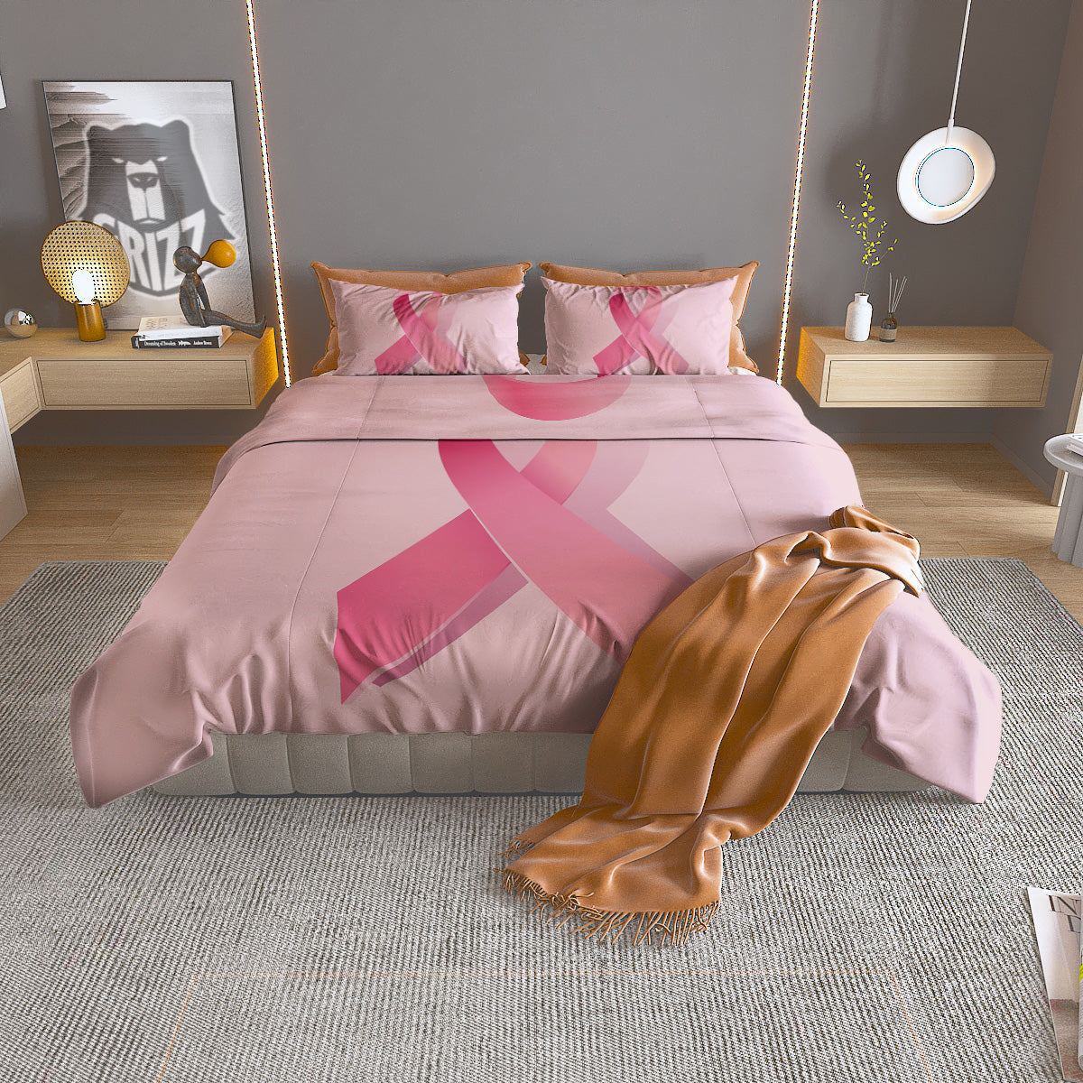 Bullseye Target Grunge Print Duvet Cover Bedding Set