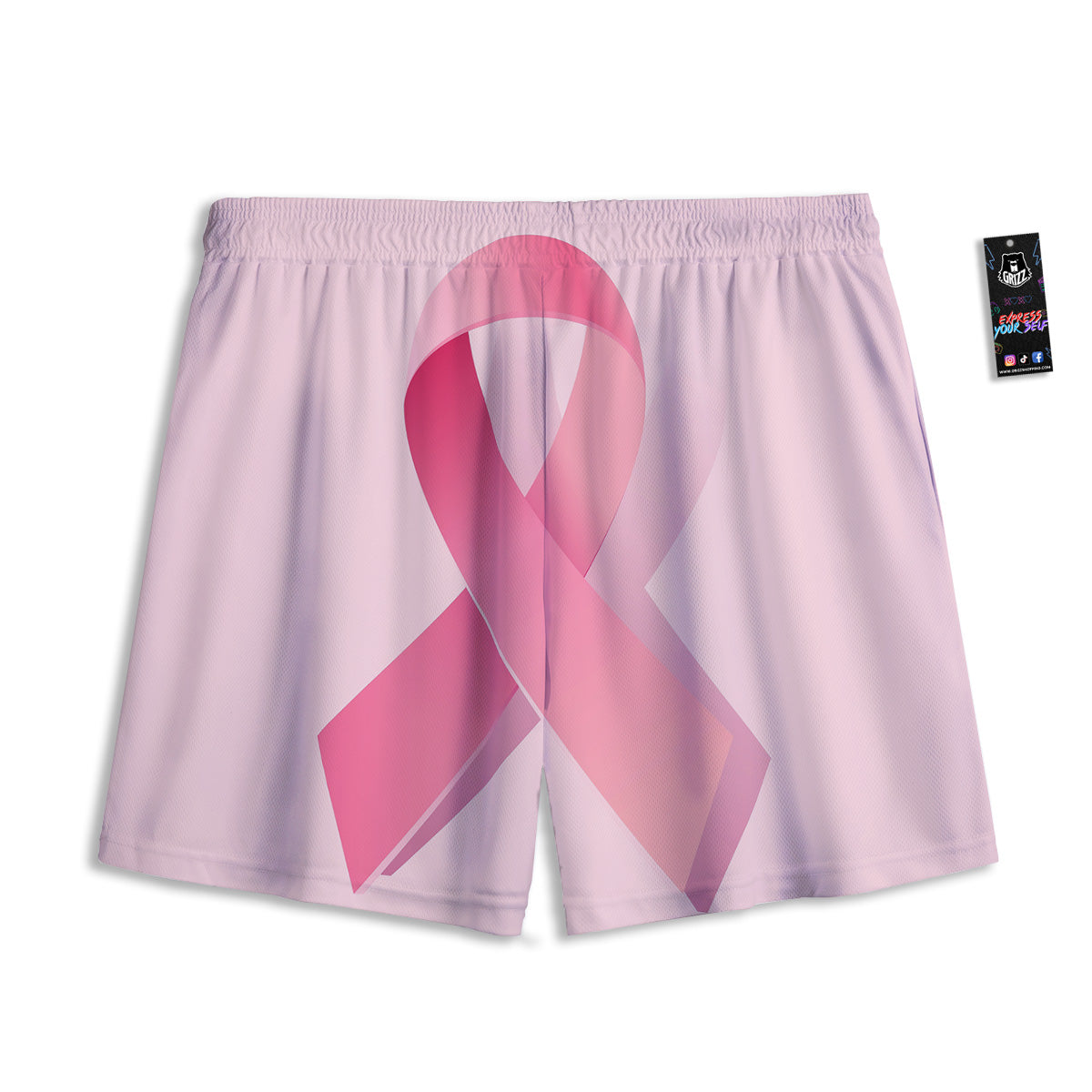 Bullseye Target Grunge Print Mesh Shorts