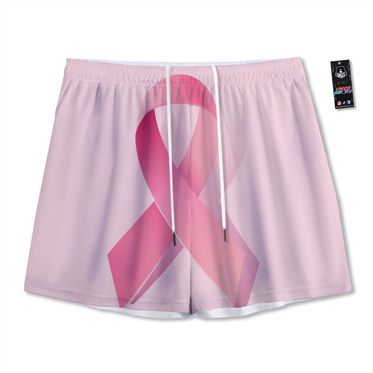 Bullseye Target Grunge Print Mesh Shorts