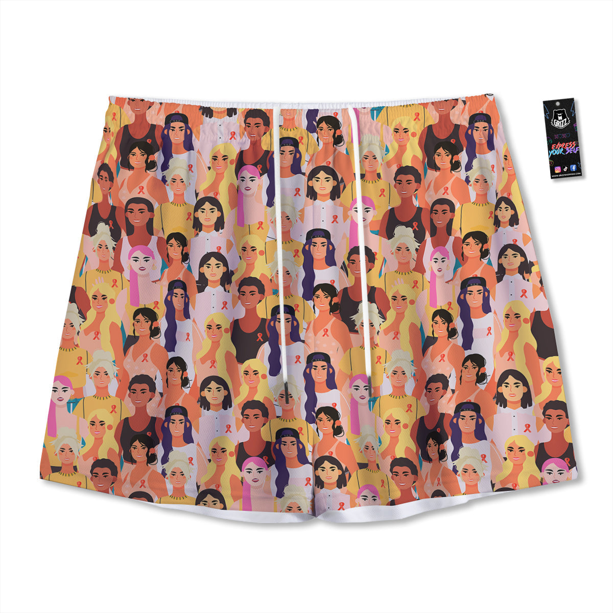Corgi Cute Print Pattern Mesh Shorts