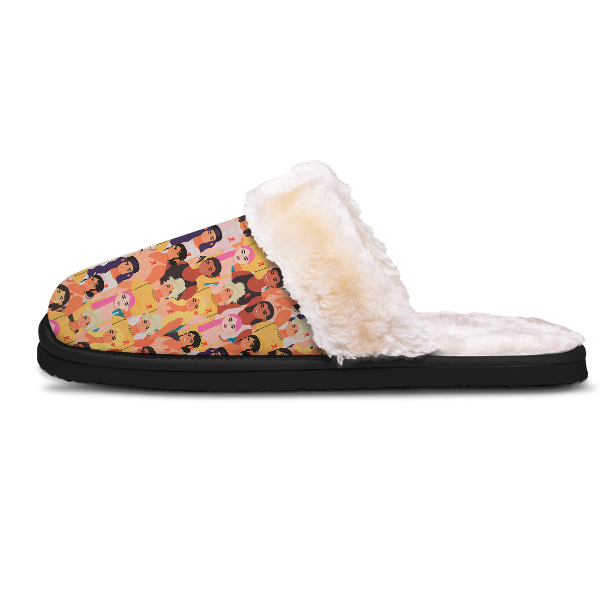 Breast Cancer Be Strong Print Pattern Slippers-grizzshop