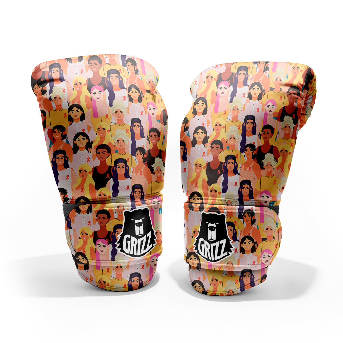 Breast Cancer Be Strong Print Pattern Pro Boxing Glove