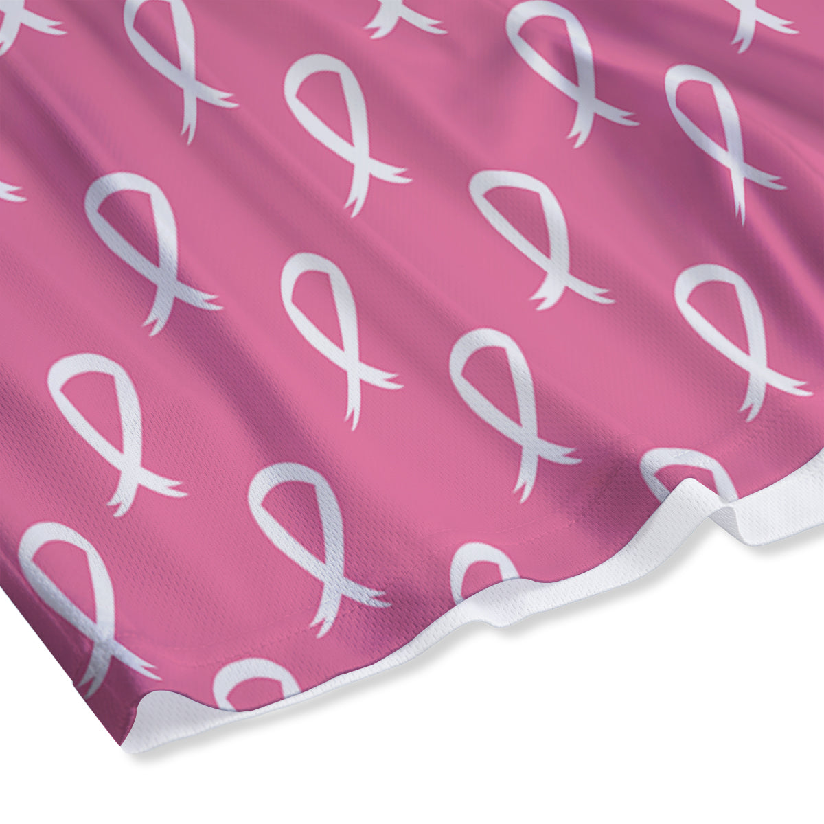 Breast Cancer Pink And White Print Pattern Mesh Shorts